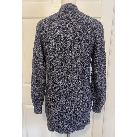 Vintage Lands End Open Cardigan | Heathered Blue | Womens Size Small | Clean EUC - Picture 5 of 10